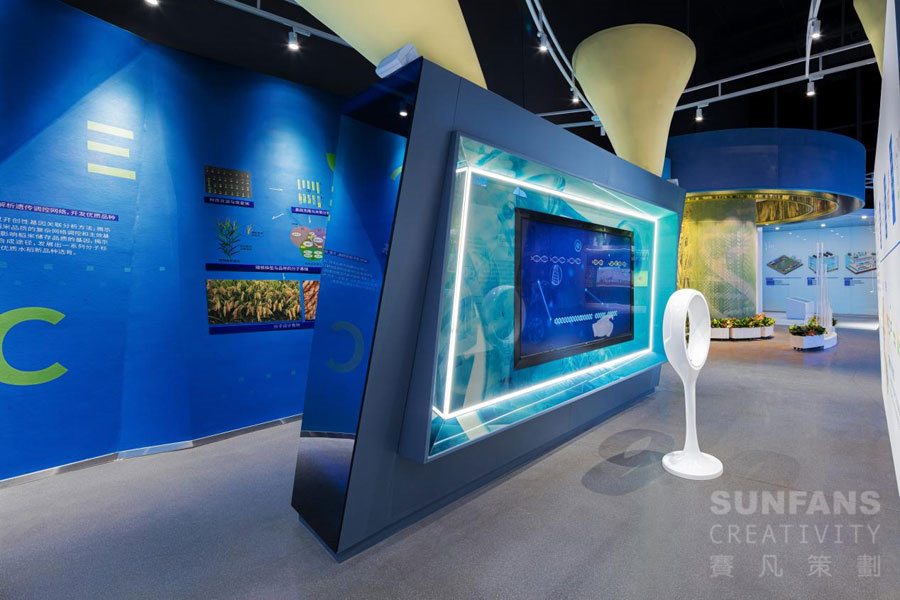 如何平衡展廳的展示信息和視覺效果？